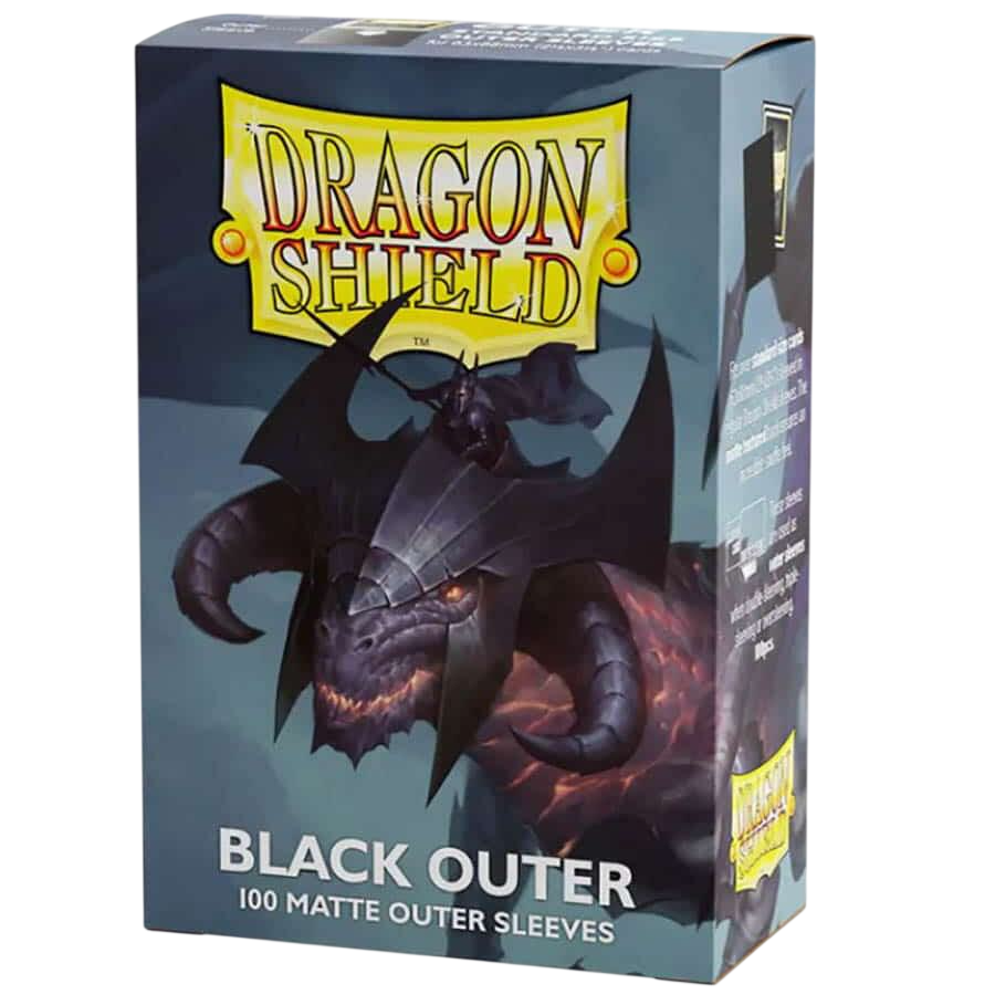 Dragon Shield Matte Outer Sleeves - Black (100-Pack)