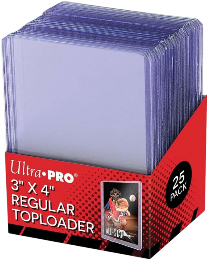 Ultra Pro 3 X 4 Toploader 25 Pack