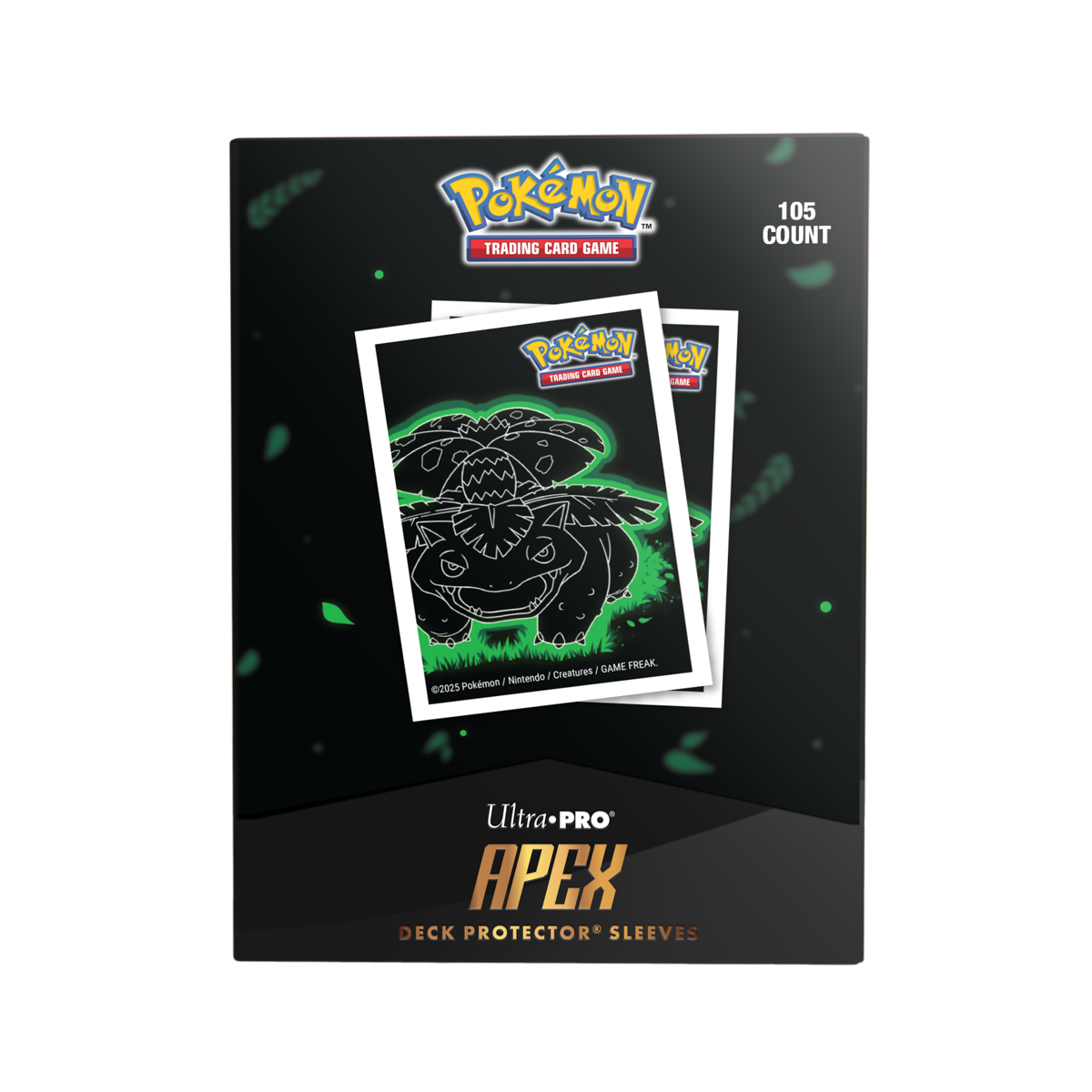 APEX Deck Protector Sleeves - Pokemon Neon Kanto: Venusaur (105-pack)