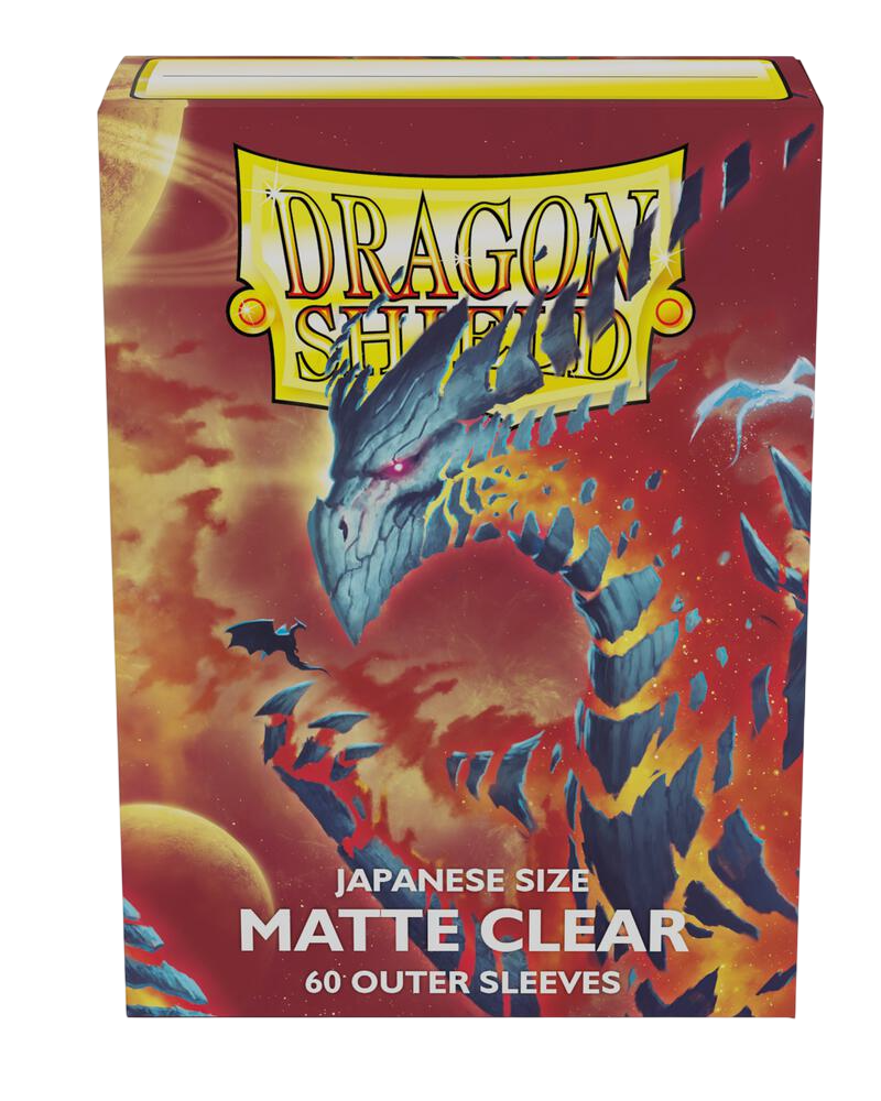Dragon Shield Japanese Size Matte Clear Outer Sleeves (60-Pack)