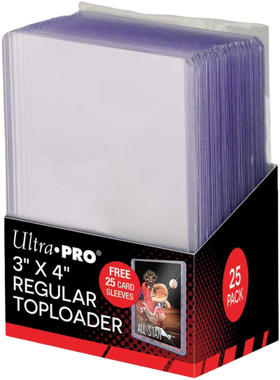 Ultra Pro Toploaders: 3" X 4" Clear w/ Card Sleeves