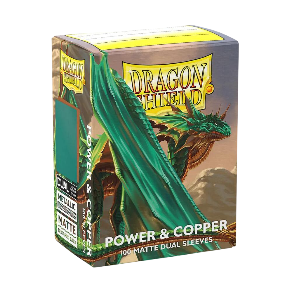 Dragon Shield Dual Matte Standard Sleeves - Power & Copper (100-Pack)