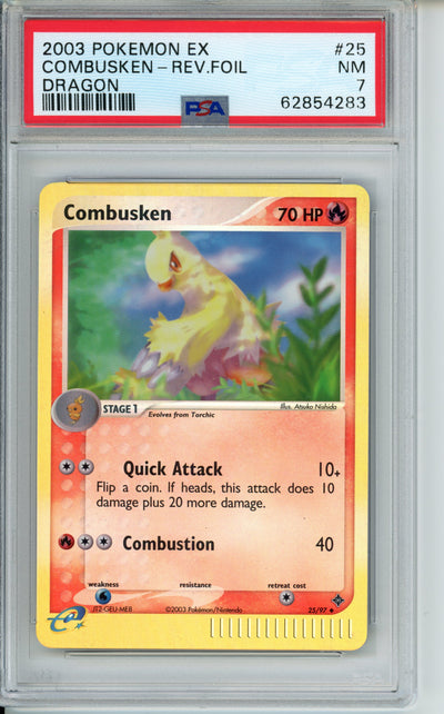 Combusken [Reverse Holo] #25 Dragon PSA 7