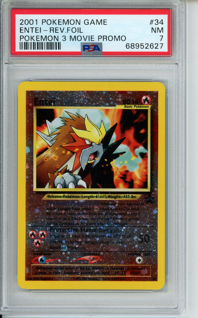 Entei [Reverse Holo] #34 Promo PSA 7