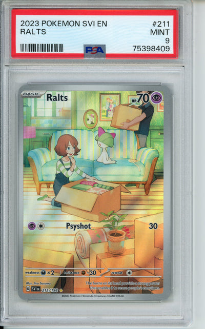 Ralts #211 Scarlet & Violet PSA 9