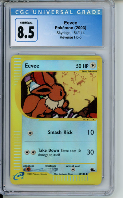 Eevee [Reverse Holo] #54 Skyridge CGC 8.5