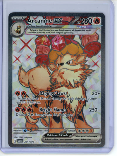 Arcanine ex #224 Pokemon Scarlet & Violet