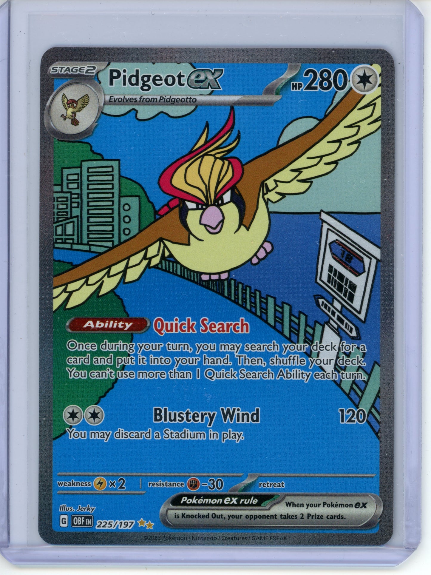 Pidgeot ex #225 Pokemon Obsidian Flames