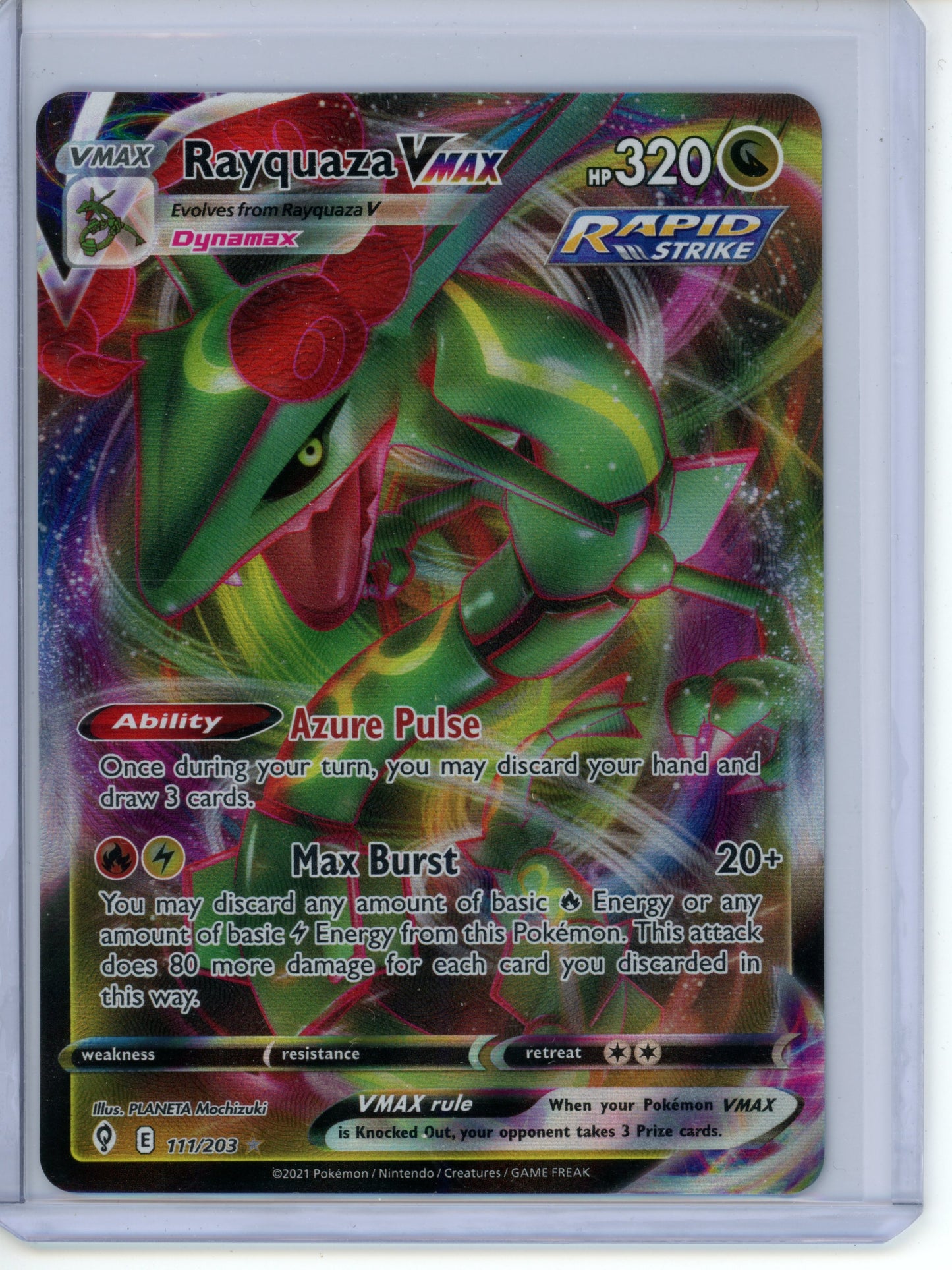 Rayquaza VMAX #111 Pokemon Evolving Skies