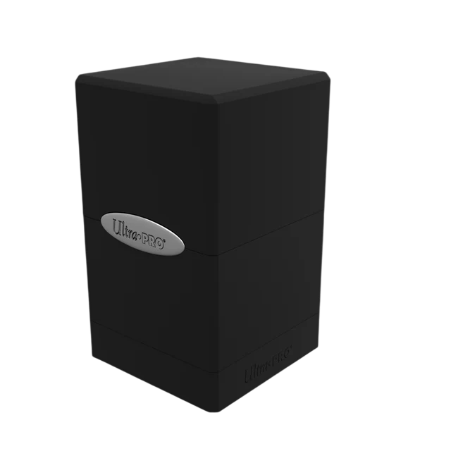 Ultra Pro Classic SATIN® Tower DECK BOX® Jet Black